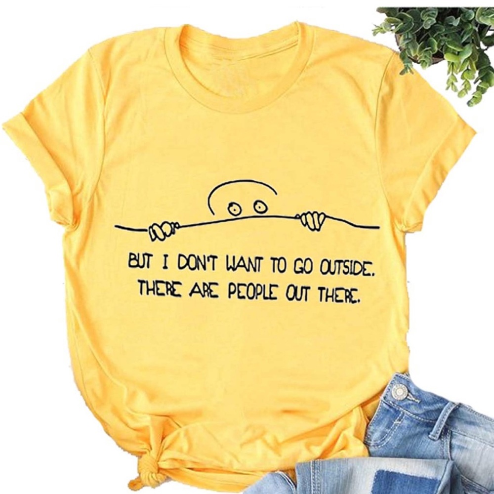 Yourtops|Anti-social t-shirt|yellow